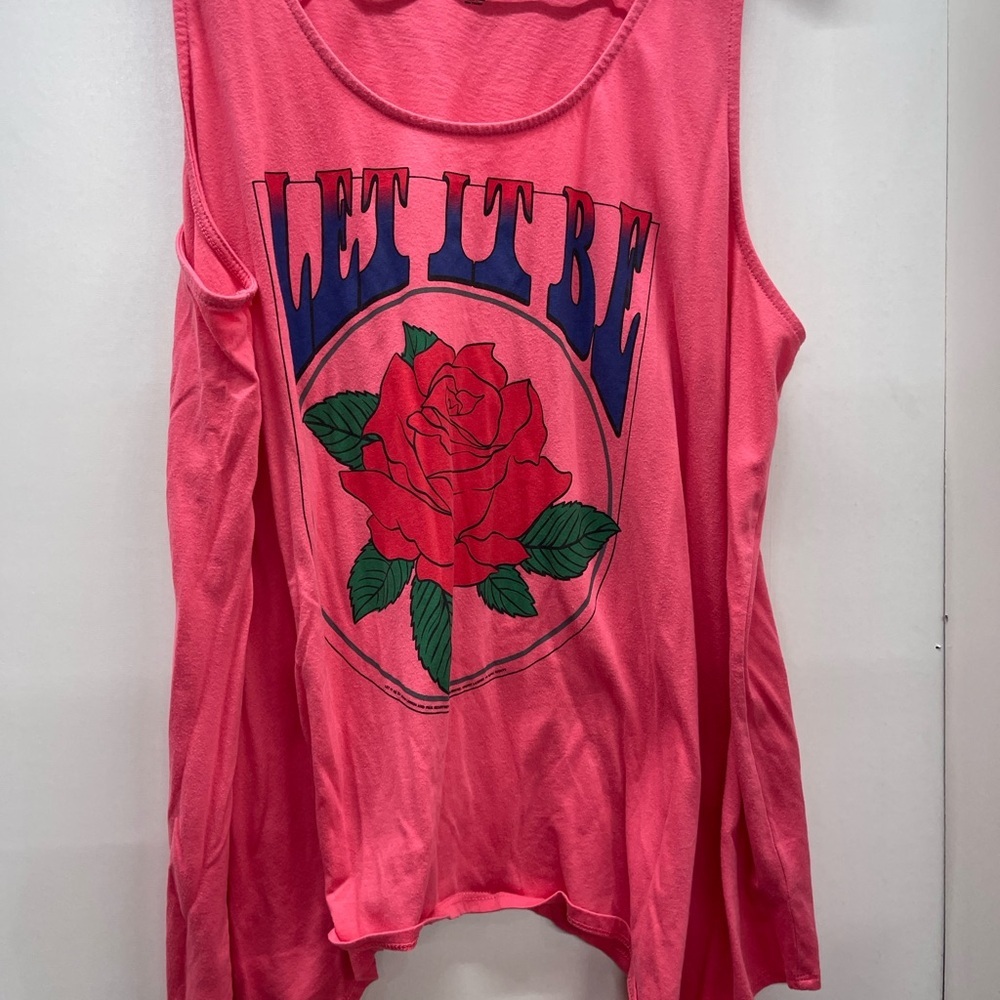 torrid Coral-pink Beatles Let It Be Tank - Picture 2 of 5